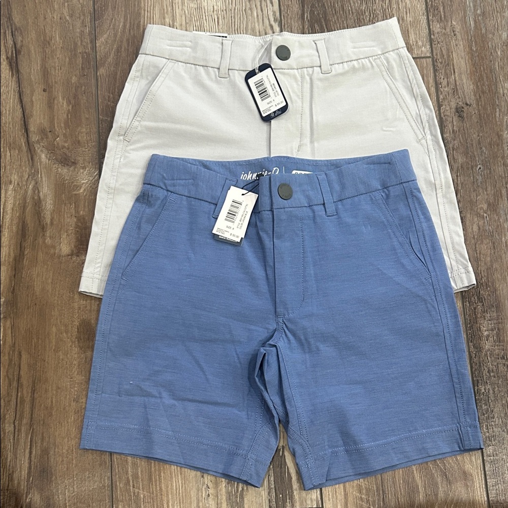 Johnnie-O Boys Size 8 Blue and Gray Shorts